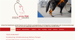 Desktop Screenshot of dogs-in-balance.com