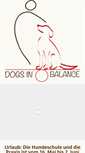 Mobile Screenshot of dogs-in-balance.com